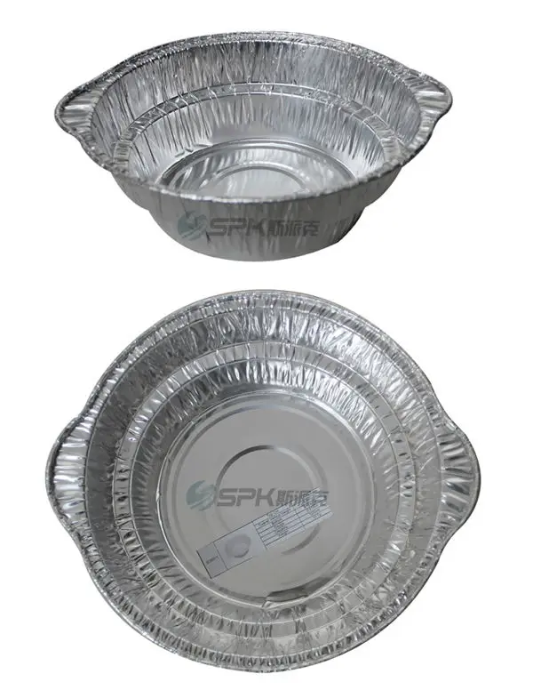 Round Disposable Induction Cooker Aluminum Foil Bowl Buy Silver Round