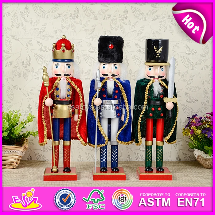 2015 Mini Wooden Nutcracker Toy For Kids,Wooden Handle Soldier