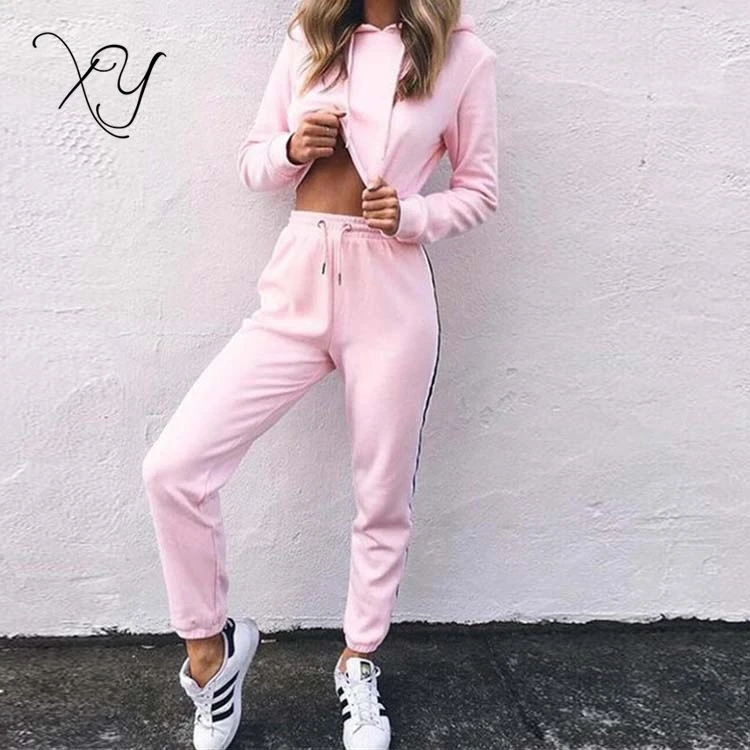 pink women tracksuit