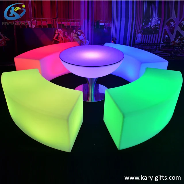 LED bench and table