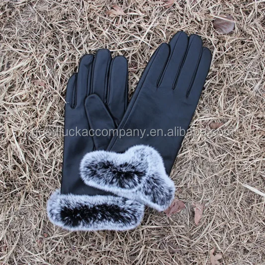 ladies leather glove wholesale cheap sheepskin leather glove