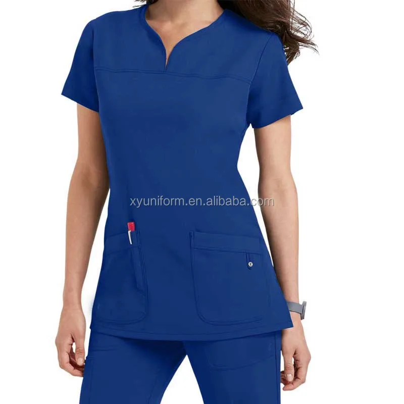 Hot Sale!!scrub Shirt Female Reversible 