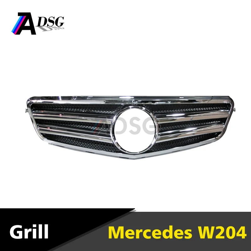 W204 C63 style front grille for Mercedes C class 2007-2014