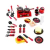 44 Piece Mini Breakfast Stove Kitchen Appliance Play Food Toy Set for Kids