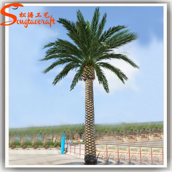 Life Size Artificial Palm Tree Leaves Decorative Metal Palm Trees