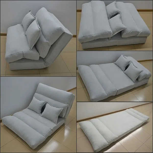 Modern Single Or Double Floor Sofa Bed Folding L Shape Sofa Cum Bed