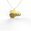 High Polished Camera Shape Design Pendant 316L Sweater Necklace