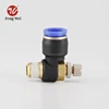 Push In Fitting 5mm Thread Pneumatic Speed Controller Air Valve