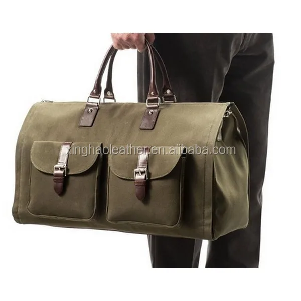 leather garment duffle