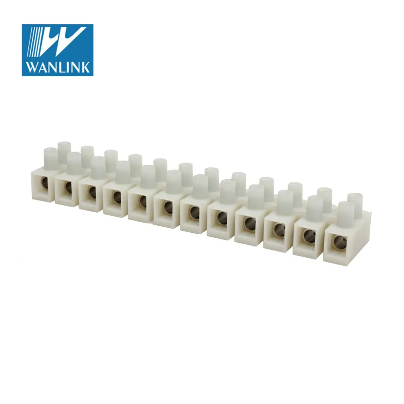10.0mm Pitch Light Accessories Connector Feed Through Terminal Block