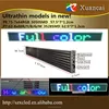 P8.75-7x64(57.5*7*1.2cmRGB 5050SMD/P7.62-8x80Monochrome 3528SMD programable one row 7 color scrolling text messages led sign