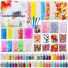 Slime Suppliers - 82 Pack DIY Slime Kit, Include Floam Beads Fishbowl Beads Glitter Jars Googly Eyes Colorful Shells Pearls