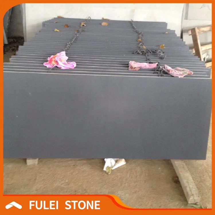 Wholesale price natural honed black basalt lava stone tile