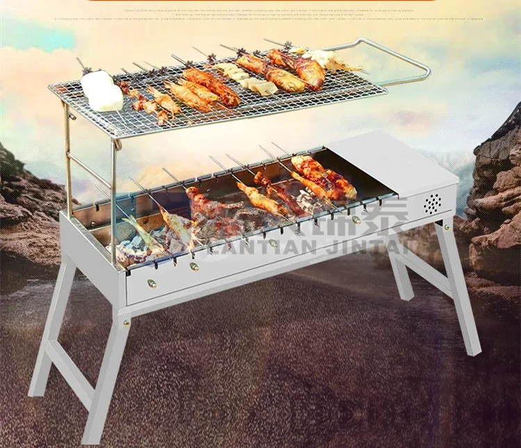 Industrial Charcoal Grill Folding Yakitori Outdoor Korean Bbq Table