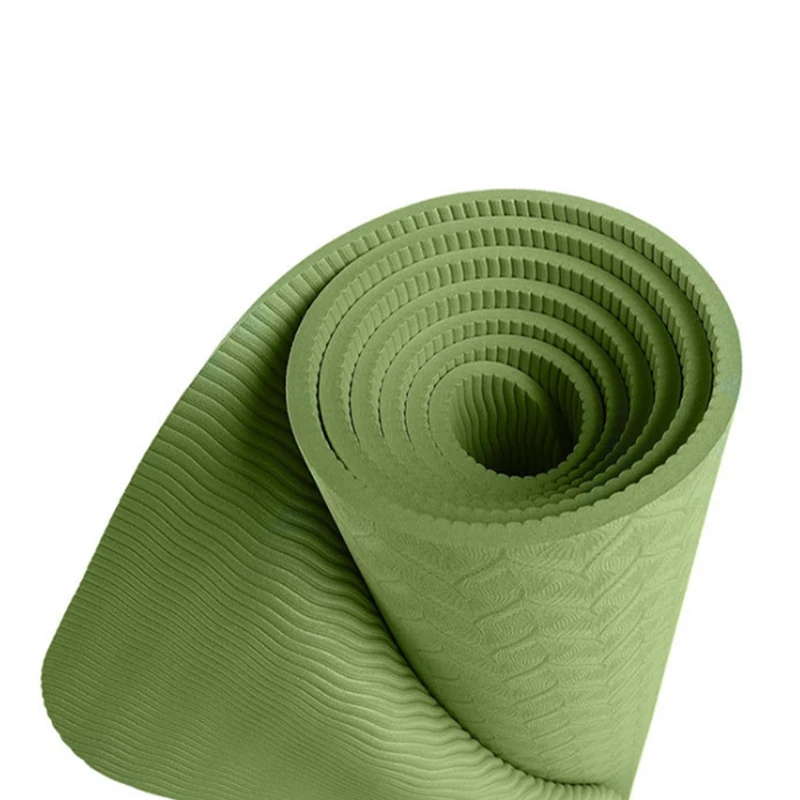 Custom High Density Anti-Tear Exercise Eco Friendly TPE Yoga Mat with Carrying Strap for Yoga, Pilates and Fitness