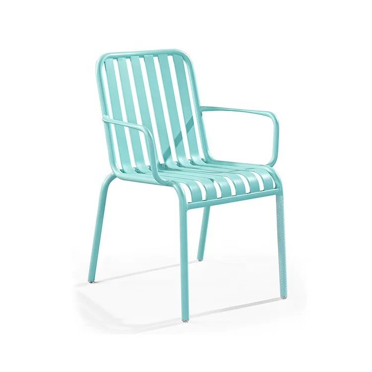 MCI new design modern aluminum garden leisure chair dinning chair with armrest