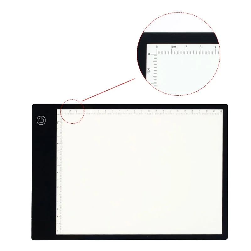 A5 Portable Mini Drawing Board Led Light Pad With Scale Led Tracing