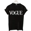 VG01 Plus Size S-XL Harajuku Summer T Shirt Women New Fashion VOGUE Printed T-shirt Woman Tee Tops Casual Female T-shirts