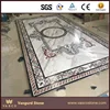 Square Flower Marble Stone Waterjet/Medallion Pattern Inlay for Floor/Waterjet marble medallion design