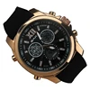 New Style Luxury Black Men Wristwatch Silicone Strap Watch