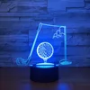 Visual Stereo Led 3d Night Light Golf 3d Night Light Fixtures Touch Remote ControlLed Desk Table Lamp Baby Sleeping Lighting