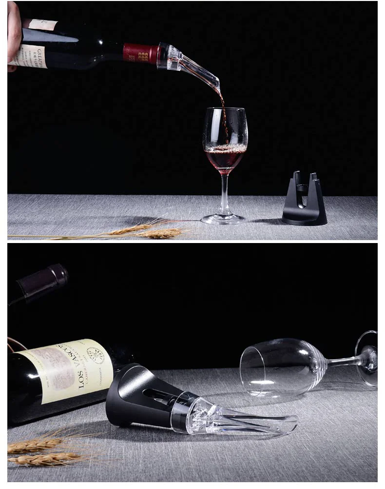 Custom Plastic Funny Wine Pourer Wine Dispenser Aerator For Promotion