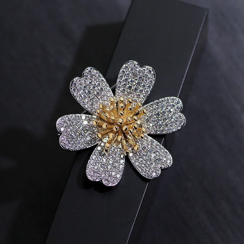 Rinhoo Jewelry Yellow Silk Flower Brooch Buy Brooch Set,Vintage