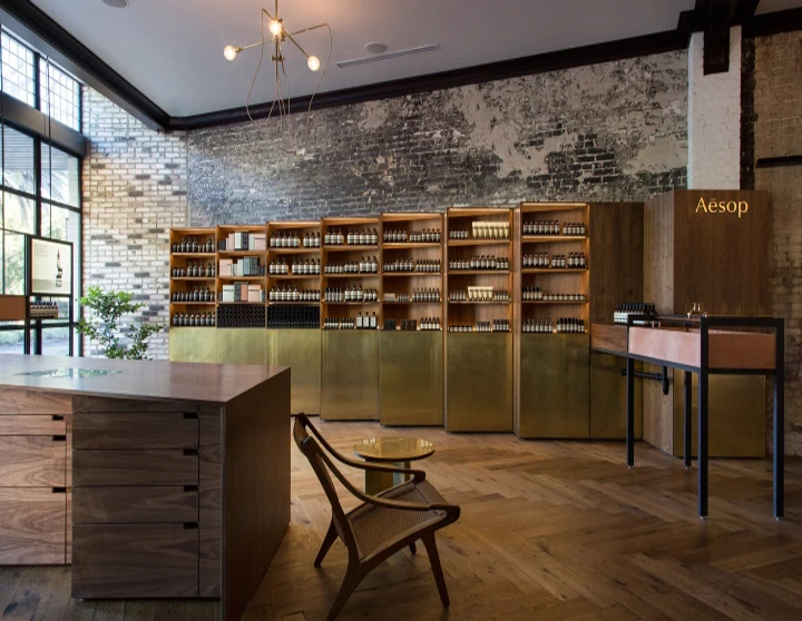 Custom Aesop Essential Oil Retail Shop Front Door Design Buy Bespoke