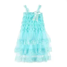 New Baby font b Dress b font Sweet Toddler Lace Rustic Baby Girls Kid Ruffle Wedding
