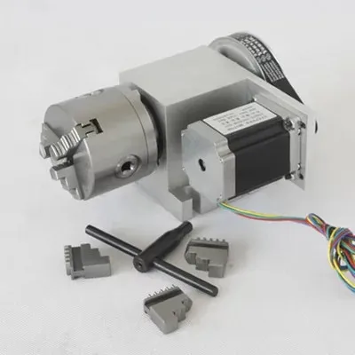 4th Axis Rotary Dividing Head For Cnc Router Machine,Stepper Motor Kit ...