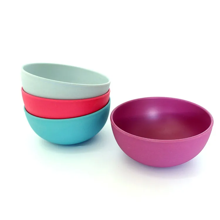 Bamboo Fiber Bowls Dishwasher Safe Popular Round Reusable Unbreakable