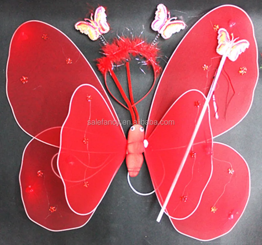Pink Color Hairy Fly Wings Costume Good Quality Feather Large Angel Wings Wholesale Party Wings
