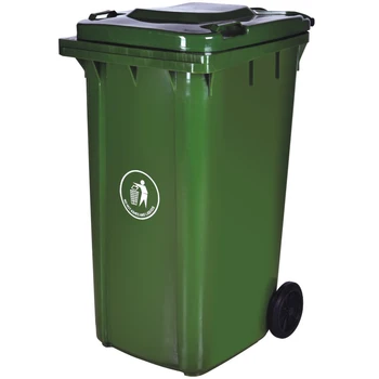 Open Top 240l Plastic Garbage Bin Recycling Trash Bins For Outdoor ...