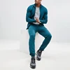 Green Muscle Track Jacket Skinny Joggers Tracksuit