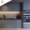 Modern island cabinet residential cabinets house building project Interior plywood kitchen design
