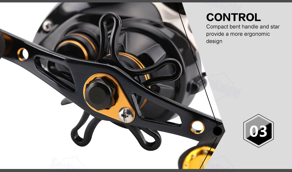 SeaKnight LYCAN HG Baitcasting Reel 7.0:1/11+1BB 5KG Carbon Fiber Drag System Magnetic Brake Systems 205g Fishing Wheel