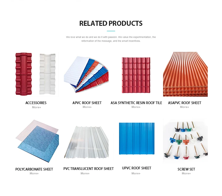30 Years Warranty Spanish Synthetic Resin Roof Tiles Pvc Roof Sheet