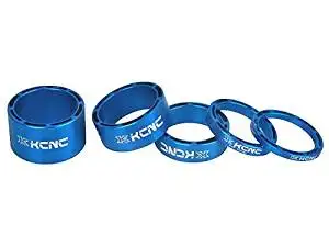 KCNC Hollow Alloy Headset Spacer Blue 10mm