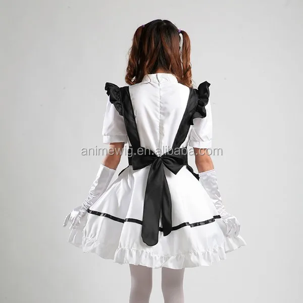 Boutique en ligne officielle Expédition rapide Women Japanese Maid Lolita  Outfit Anime Cosplay Uniforms Waitress Costume G7Y6 Marchandises de mode  