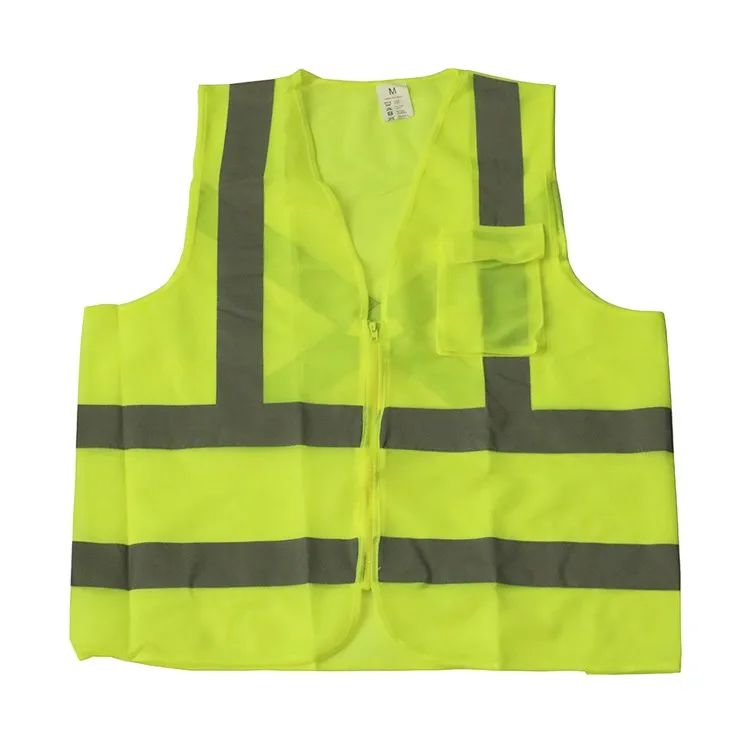 CE EN 471 class 2 Green Polyester working safety reflective vests, View