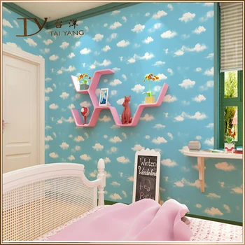 D3401 Home Bedroom Decoration Ceiling Sky Blue Color 3d Wallpaper For Walls Buy 3d Wallpaper For Walls Wallpaper For Bedroom Walls 3d Wallpaper For