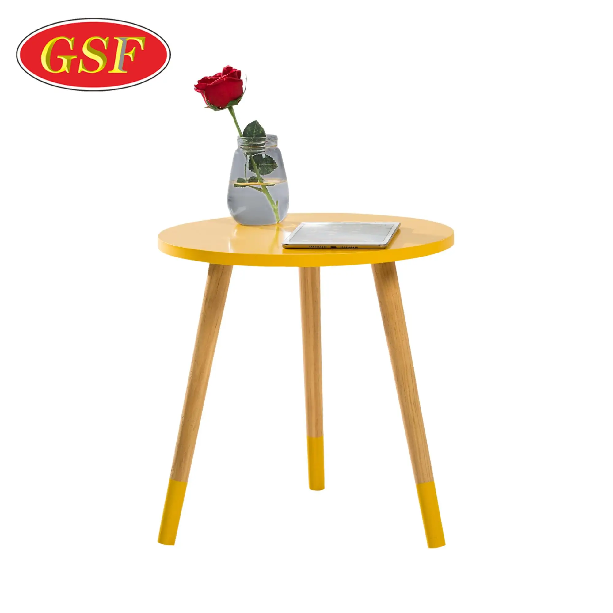 Italian Custom Modern Round Wooden Home Goods Coffee Table Modern High