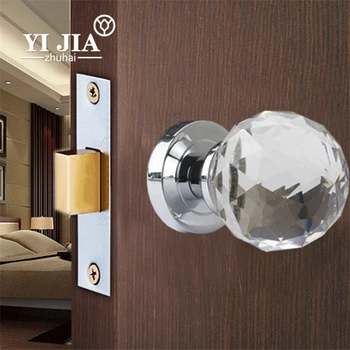 glass door knobs with locks