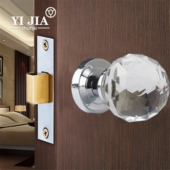 Zinc Chrome Finish Shower Round Lock Glass Door Knob Buy