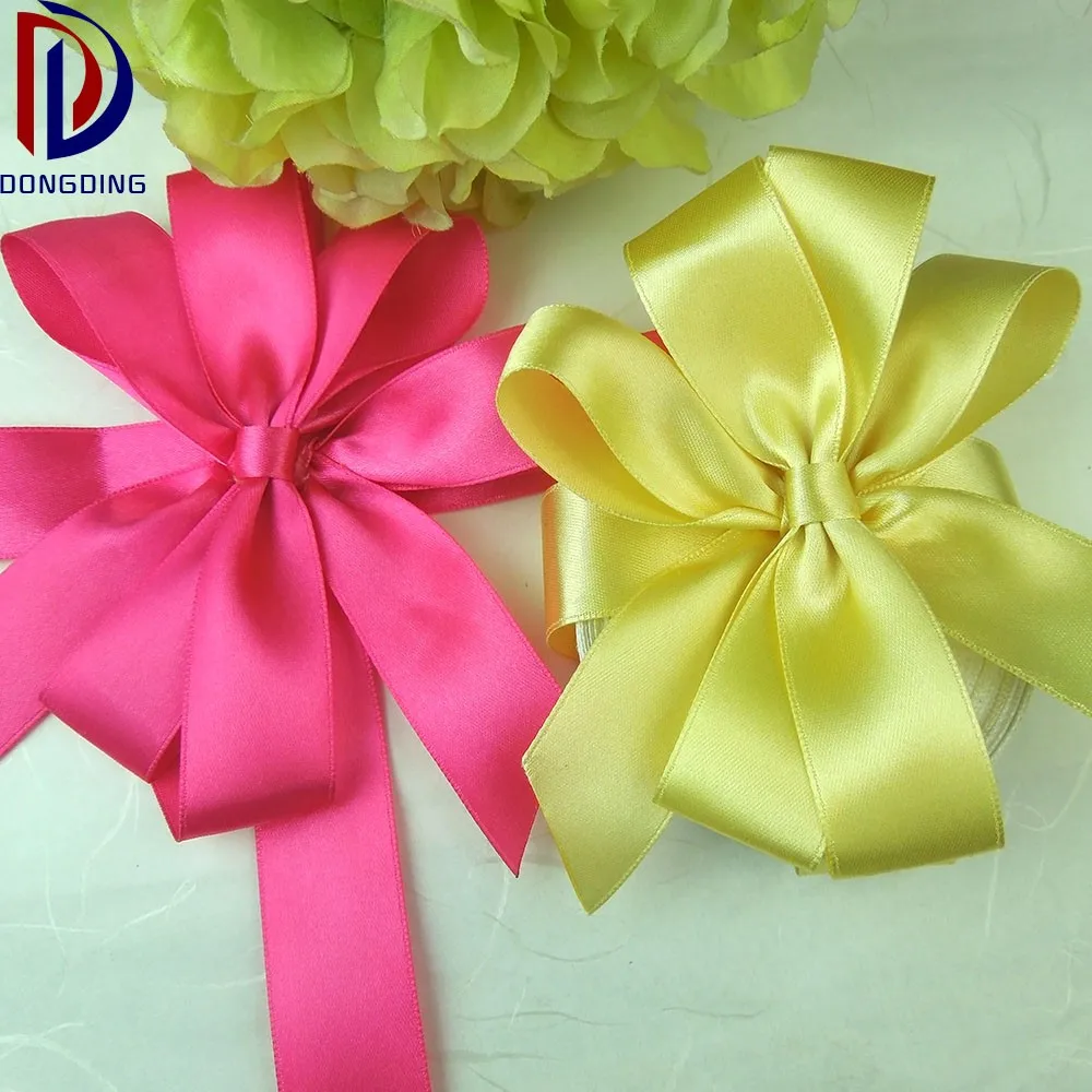 Handmade Red Satin Ribbon Bow With Elastic Loop For Gift Packing - Buy ...