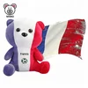 Souvenir Gift Custom French National Flag Soft Toy Plush Teddy Bear Wholesale Creative 2018 World Cup Stuffed Animal Plush Bear