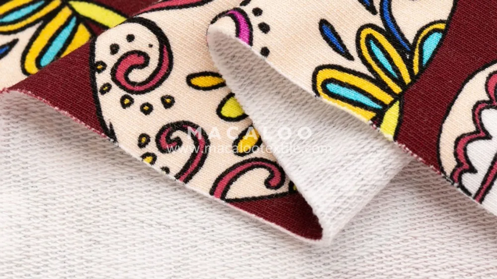 digital print french terry fabric