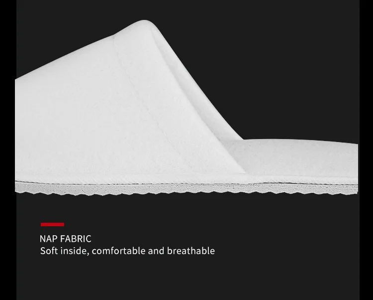Wholesale 5 star hotels white custom washable disposable hotel slippers