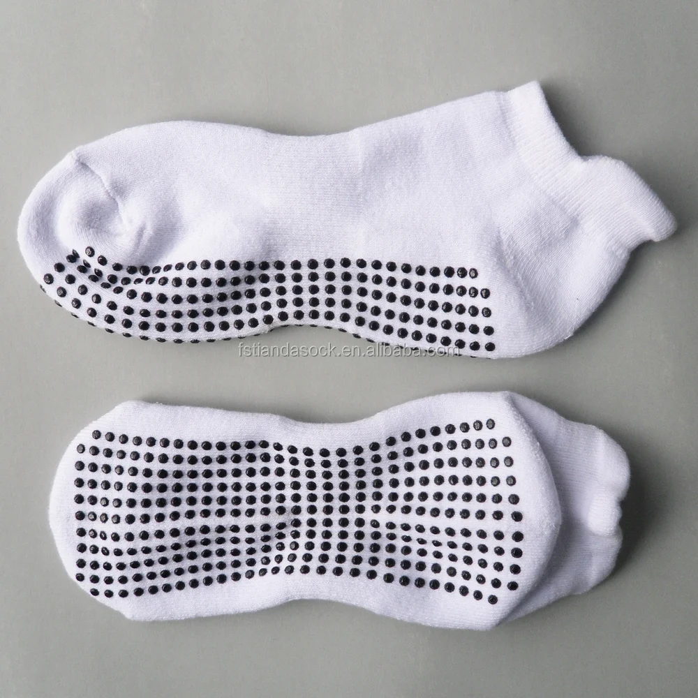Pvc Bottom Grip Sock Non Slip Grip Sock Normal Cotton Half Terry Anti