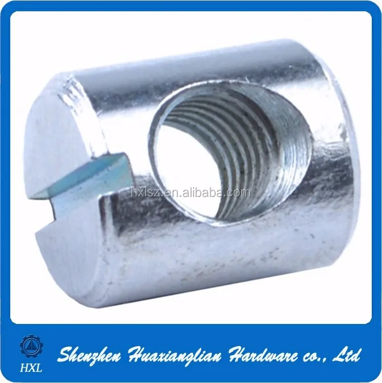 Stainless Steel/brass Slotted Drive Cylindrical Cross Dowel Hole Nut ...